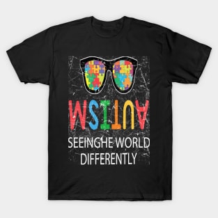 Autism Awareness T-ShirtAutism Awareness Seeing The Worlf Differently T T-Shirt